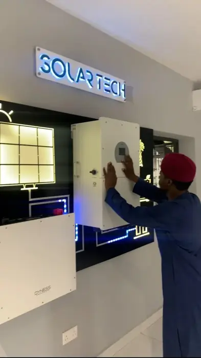 Neatly installed multi‑inverter wall for large backup system