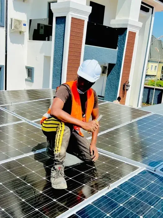 Reliable solar installation powering a modern Abuja home